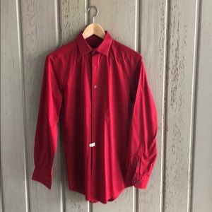 Red dress shirt